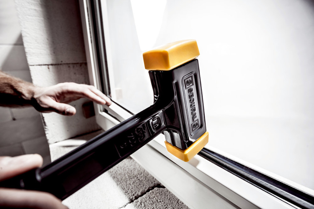 SECURAL-Schonhammer, Kopf und Stiel bruchsicher aus einem Stück Stahl, Schlageinsätze rechteckig | L=30 mm / B=40 mm | 3380.040 Produktbild img11 L