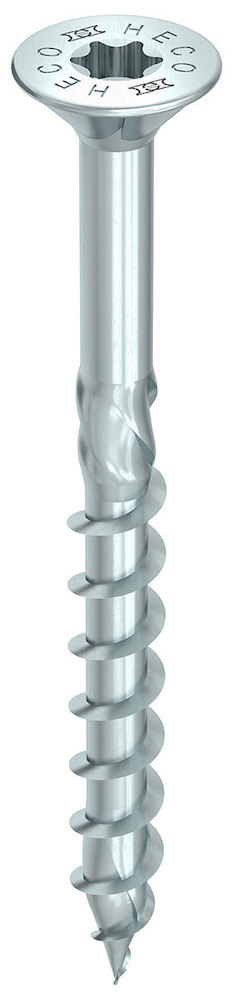 HECO, Topix-plus, Senkkopf, Heco-Drive, Teilgewinde, Kohlenstoffstahl, verzinkt, blau Produktbild img1 L