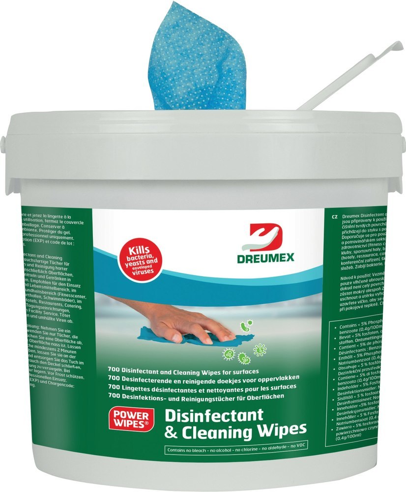 DREUMEX Desinfektionstücher Disinfectant and Cleaning wipes Produktbild img1 L