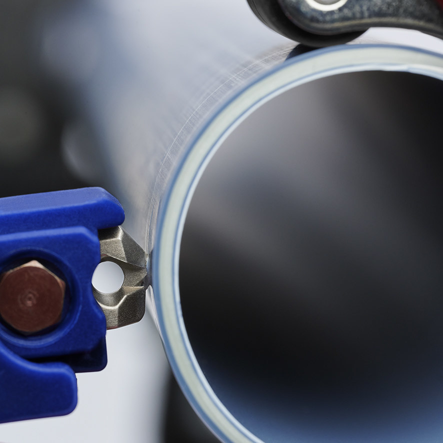 KNIPEX Rohrschneider für Kunststoff-Abflussrohre mit Kst. überzogen 202mm 90 23 01 BK Produktbild img5 L