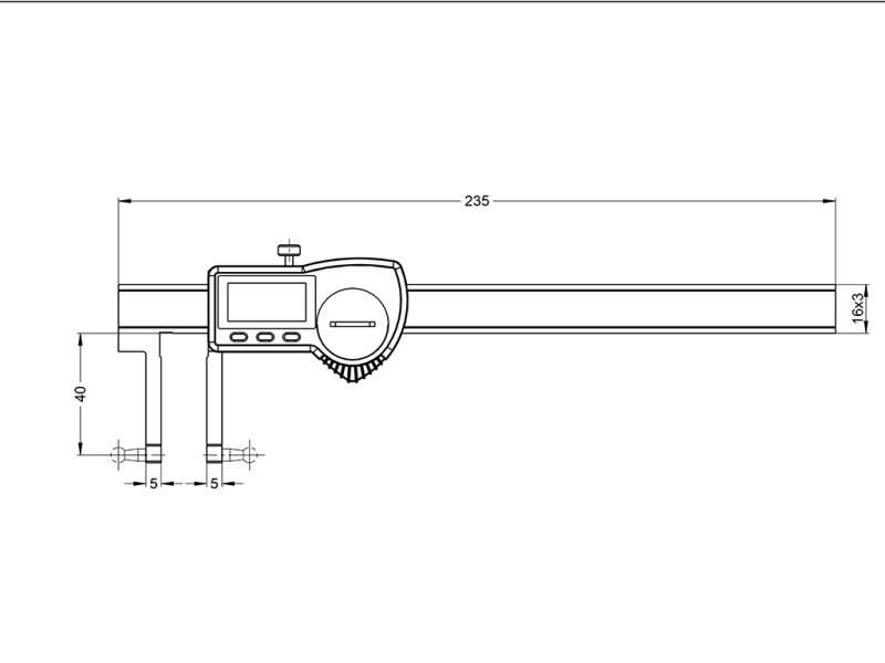 Mahr Universal-Messschieber Digital 150mm IP67 mit Einstelllehre Produktbild img7 L