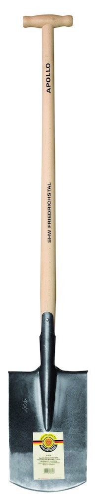 SHW Friedrichstal Apollo-Spaten mit Tritt und Buchen-T-Stiel Produktbild img1 L