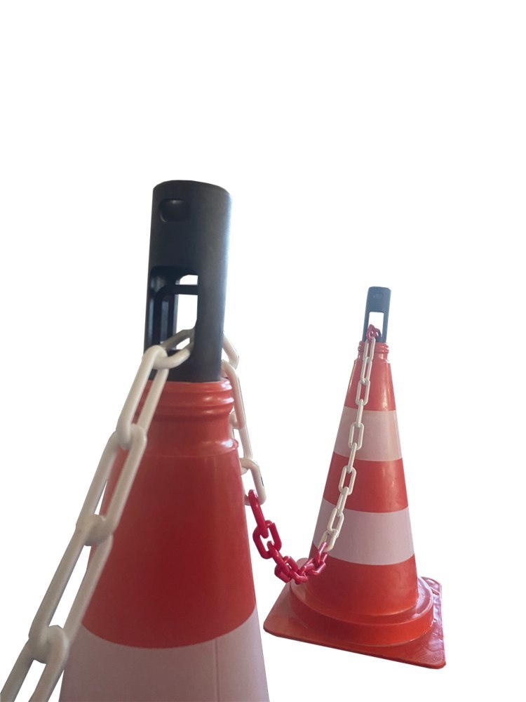 Schake Absperrkette rot/weiß, Kunststoff 6mm, VE 25m Produktbild img3 L