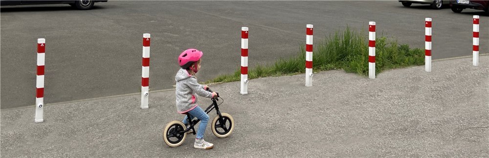 Schake Absperrpfosten herausnehmbar verzinkt rot/weiß 70x70mm Produktbild img5 L