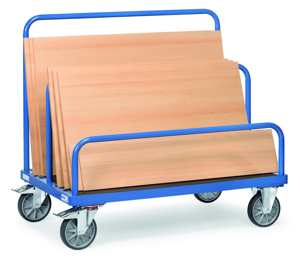 fetra Plattenwagen 4463, einseitig bestückbar, ohne Bügel, Tragkraft 750kg Produktbild img5 L