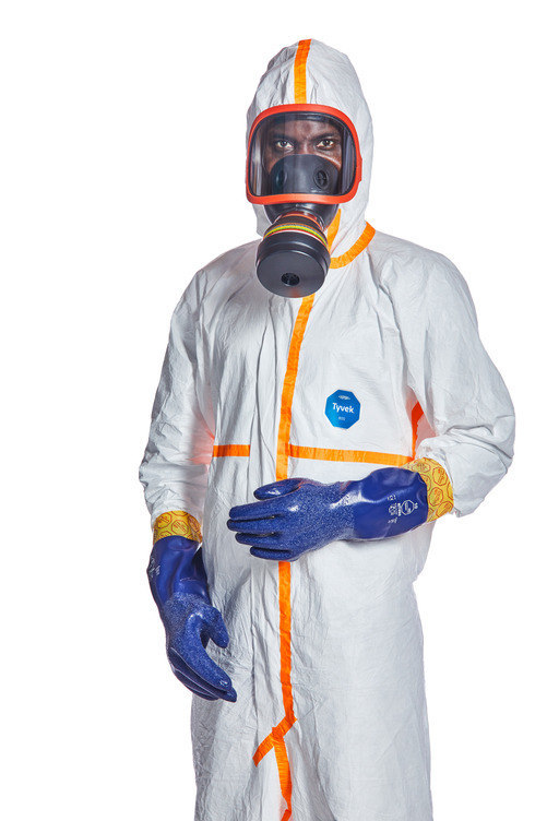 TYVEK DuPont Einweg-Schutzanzug 800 J, Kat. III, Typ 3B, 4B, 5B, 6B, weiß. Gr. XXL, VE = 25 Stück Produktbild img1 L