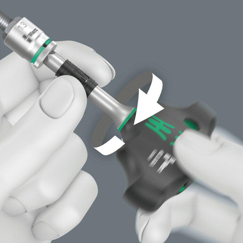 Wera 411 A RA Quergriff-Adapterschraubendreher mit Ratschenfunktion, 1/4" x 45mm Produktbild img16 L
