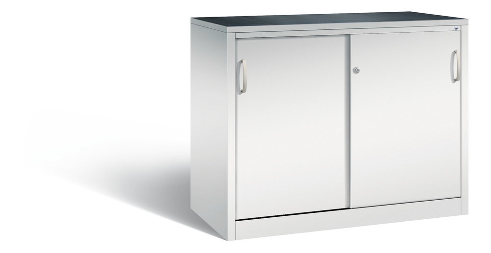 Acurado Schiebet.-Werkz.-Beist.schr1000x1200x600 lichtgr1Bo 450kg m. Riffelgummiaufl. Produktbild img1 L