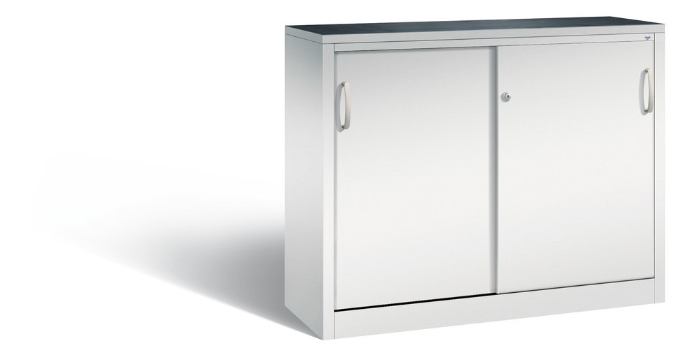 Acurado Schiebet.-Werkz.-Beist.schr1000x1200x400 lichtgr1Bo 450kg m. Riffelgummiaufl. Produktbild img3 L