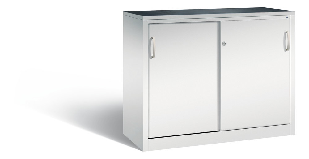 Acurado Schiebet.-Werkz.-Beist.schr1000x1200x500 lichtgr1Bo 450kg m. Riffelgummiaufl. Produktbild img3 L