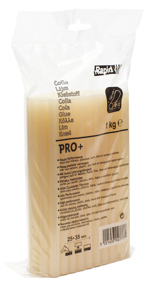RAPID Klebesticks PRO+ glue gelb Ø12 x 190mm 1,0kg im Beutel, 40302777 Produktbild img2 L