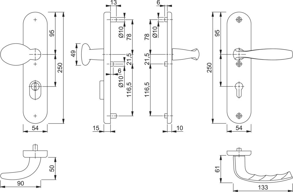 HOPPE SI-WSG 76G/3332ZA/3410/1810H,LS ov.,15mm,ES1,ZA/PZ 72/8,F1,TS 41-46 Produktbild img2 L