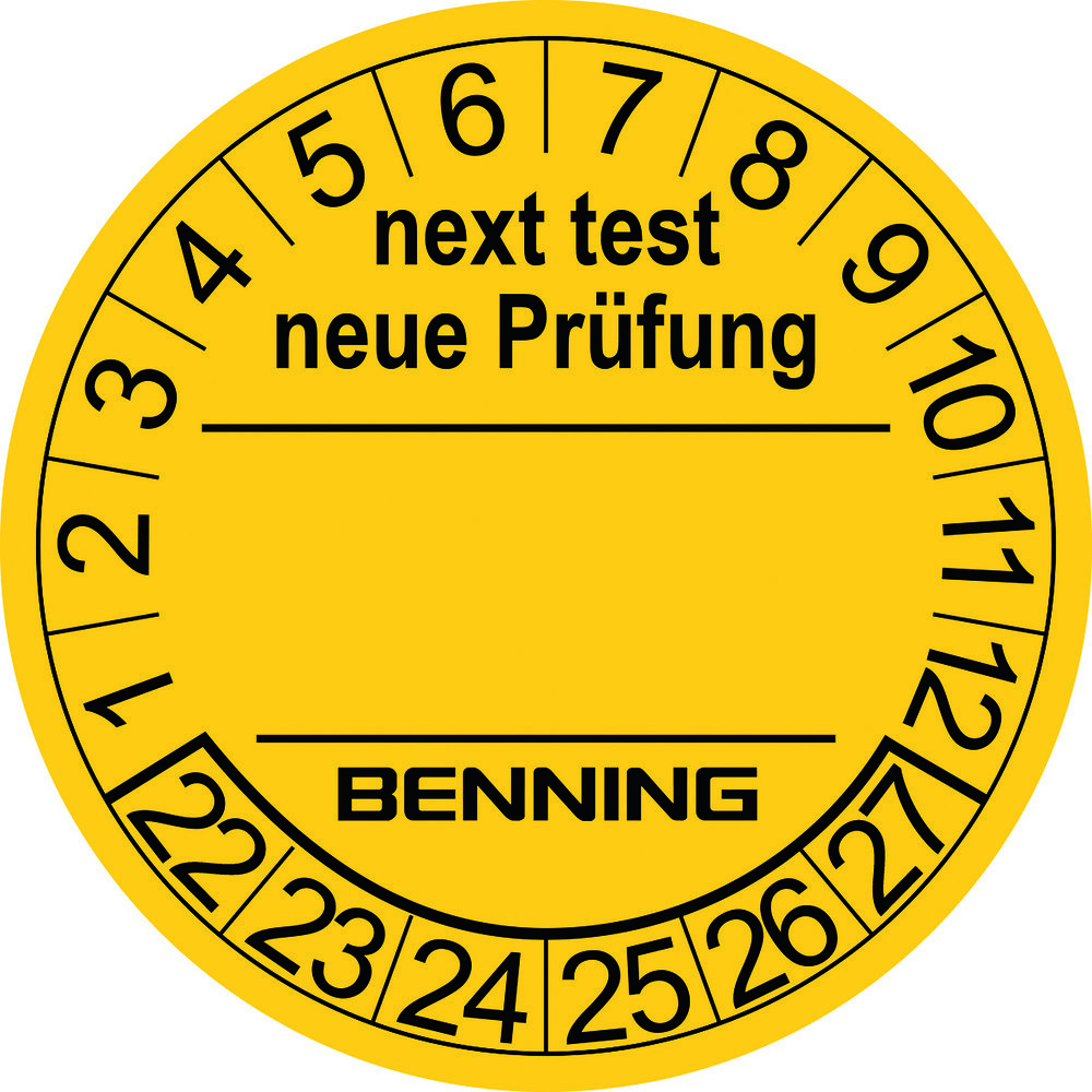 BENNING Prüfplaketten neue Prüfung, 300 Stk. Produktbild img1 L