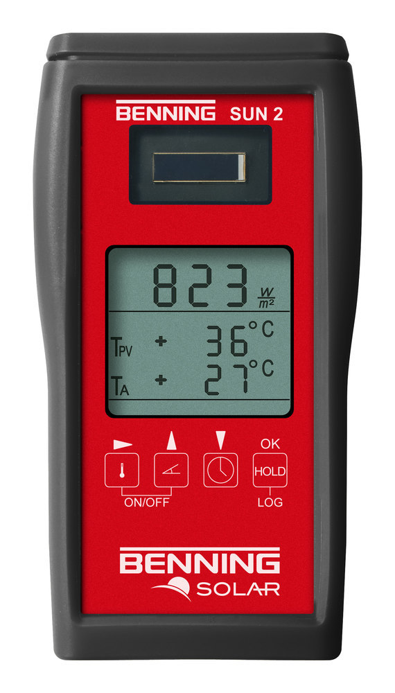 BENNING Einstrahlungs-/Temperatur-Messgerät SUN 2 Produktbild img2 L