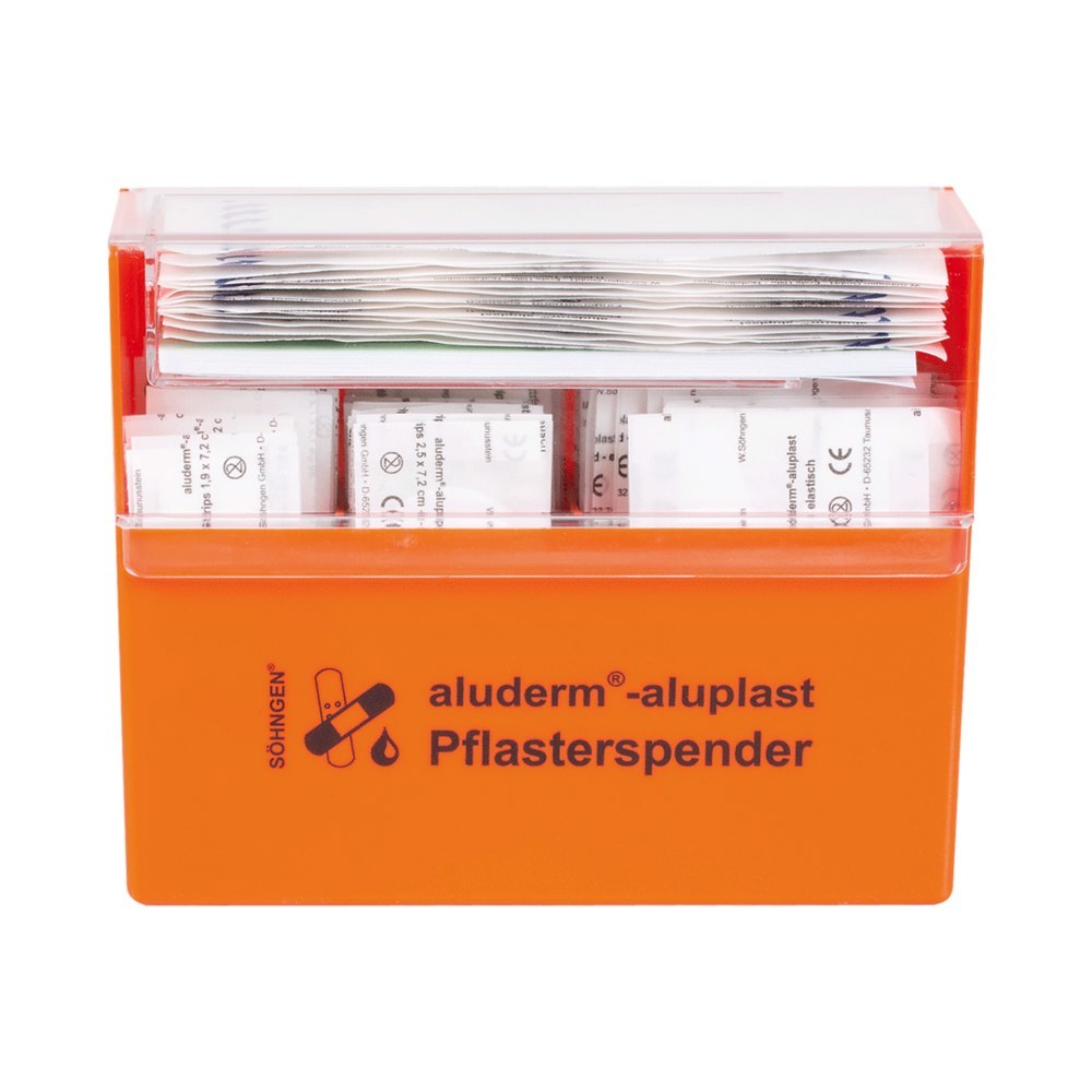 Aluderm Pflasterspender (gefüllt) aluderm®-aluplast, orange 115 Stück Produktbild img1 L