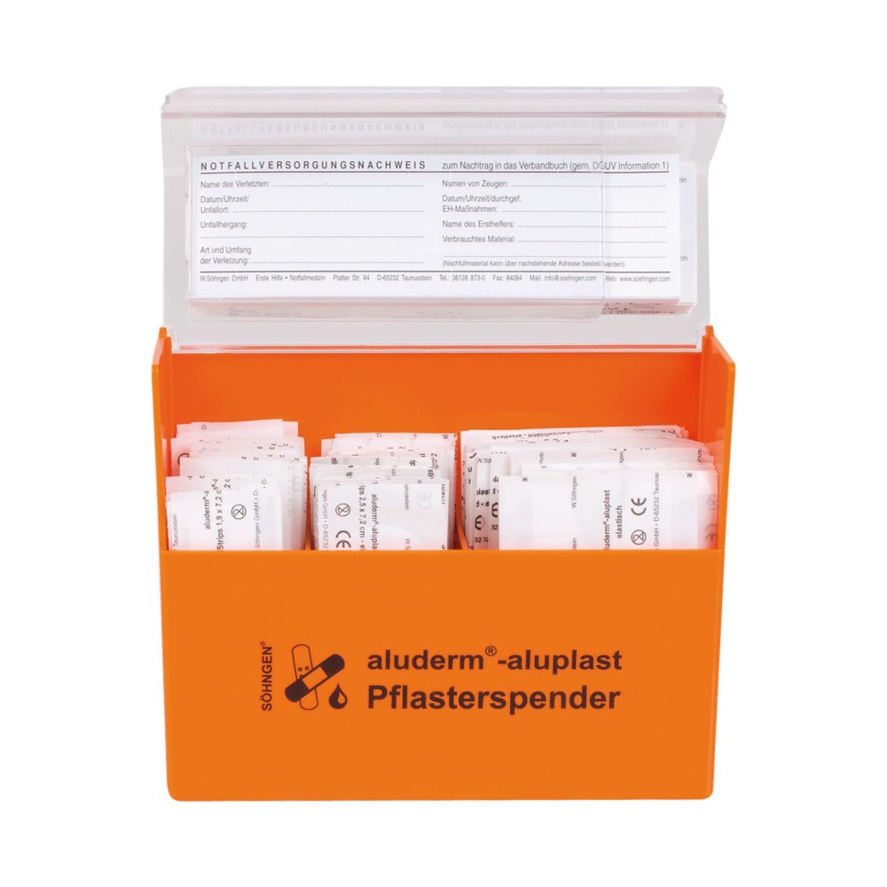 Aluderm Pflasterspender (gefüllt) aluderm®-aluplast, orange 115 Stück Produktbild img2 L
