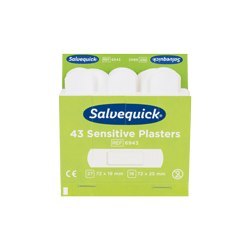 Salvequick Nachfüllpack 6x 43 Pflaster, Sensitive für Wundabdeckung Produktbild img1 L