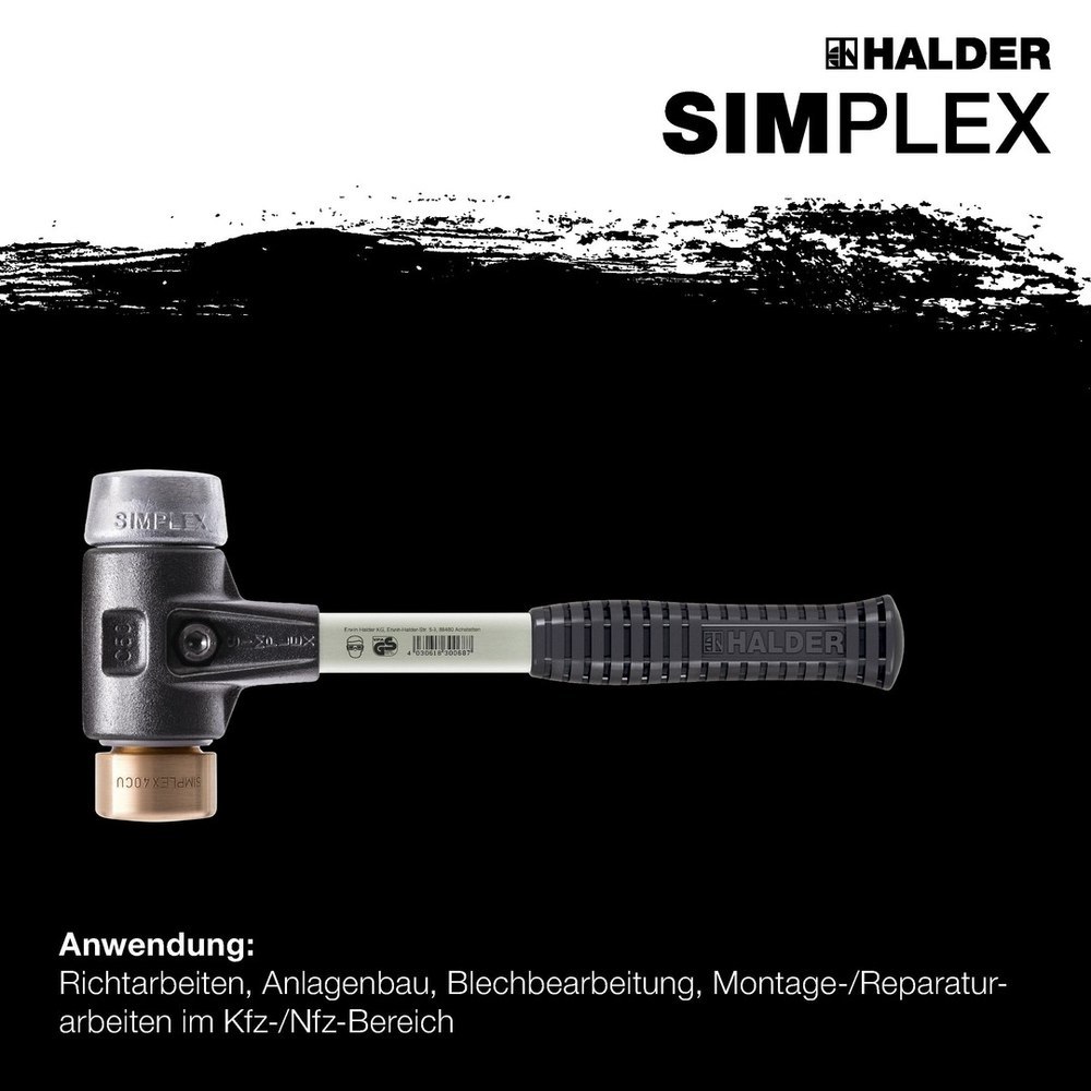 Halder SIMPLEX-Schonhammer, Kupfer Produktbild img4 L