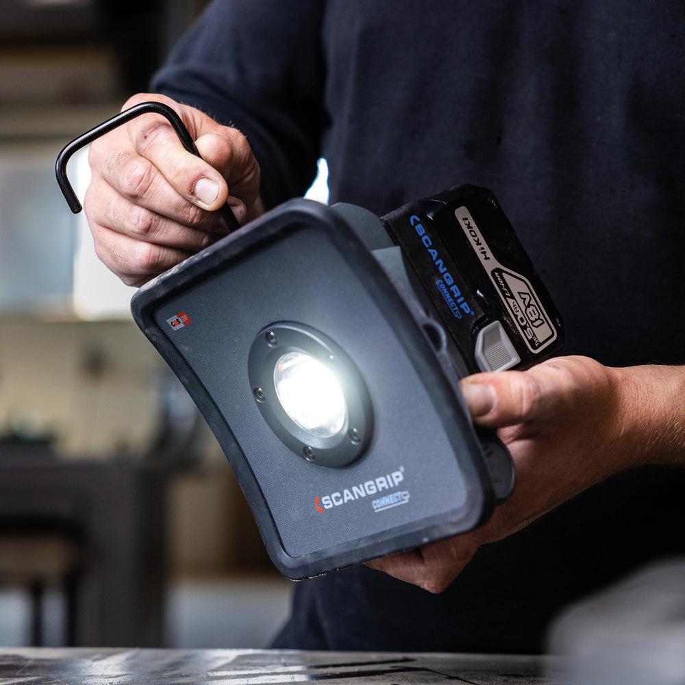 SCANGRIP Akku-Arbeitsleuchte NOVA 2 CONNECT 200-2000Lumen ohne Akku Produktbild img8 L