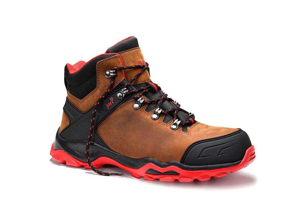 ELTEN Sich.Schnürstiefel jo_POWERFUL brown Mid Produktbild img1 L