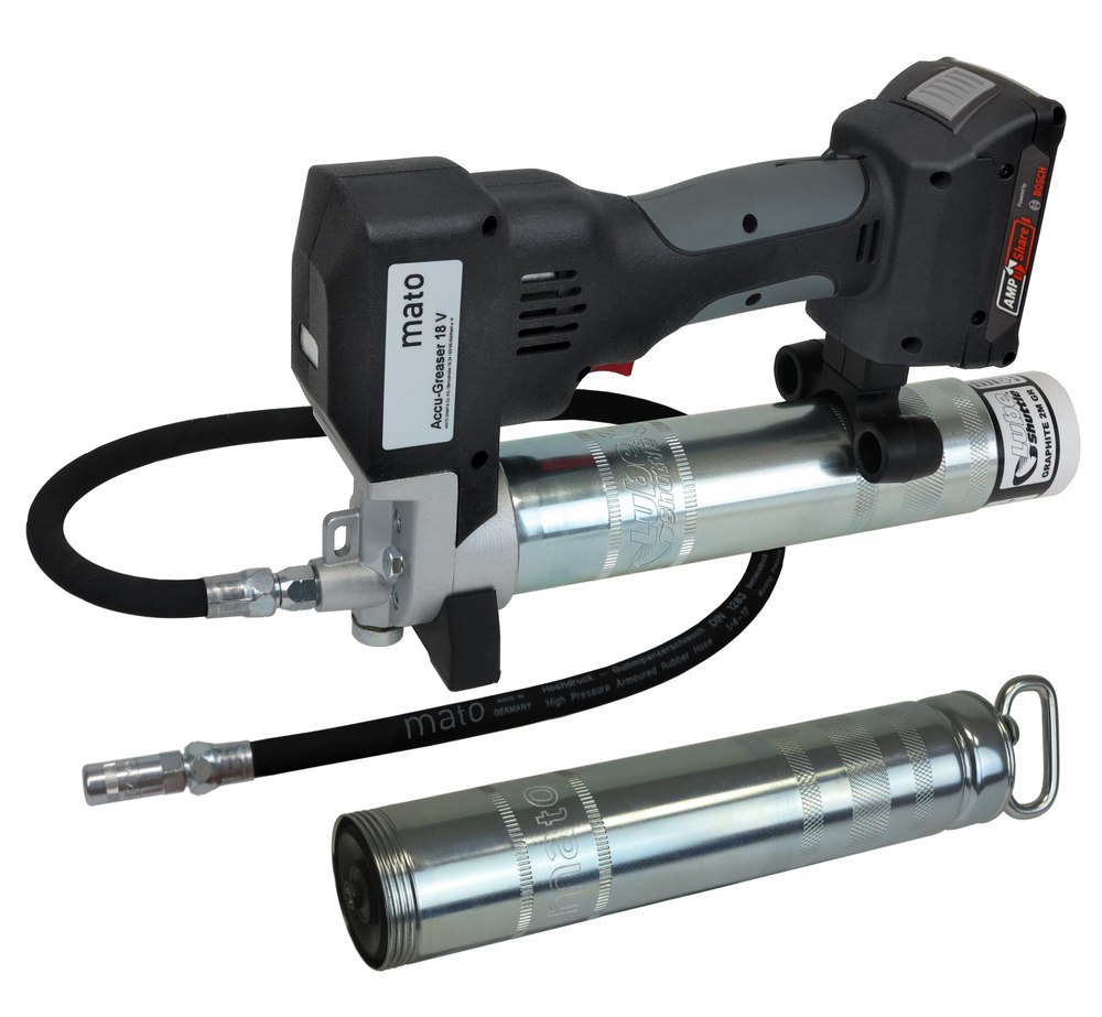 MATO Akku-Fettpresse 18V/2Ah PREMIUM-S-LS AMPShare m. Ladegerät u.Akku Produktbild img1 L
