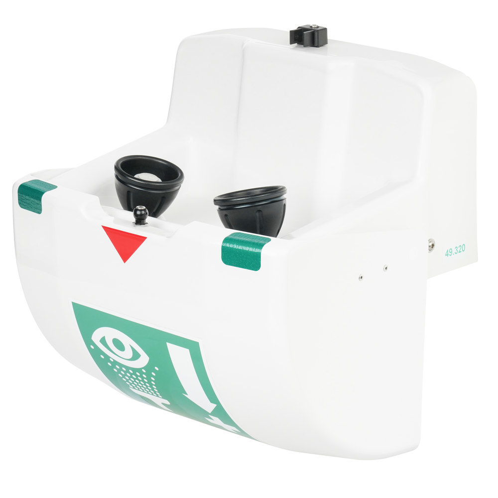 B-SAFETY professional safety solutions Augen-/Gesichtsdusche+Auffangbecken Produktbild img2 L