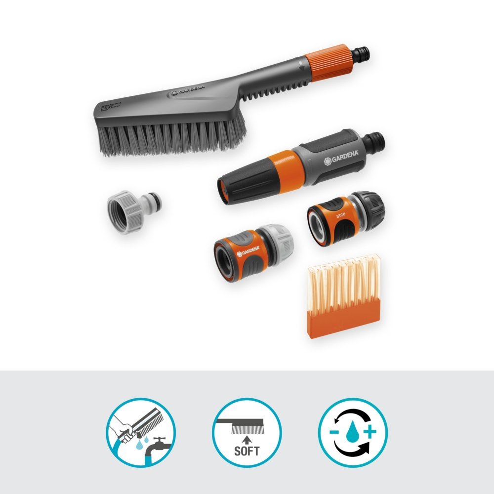 Gardena Cleansystem Grundausstattung S soft, Handbürste S soft, Basics Produktbild img2 L
