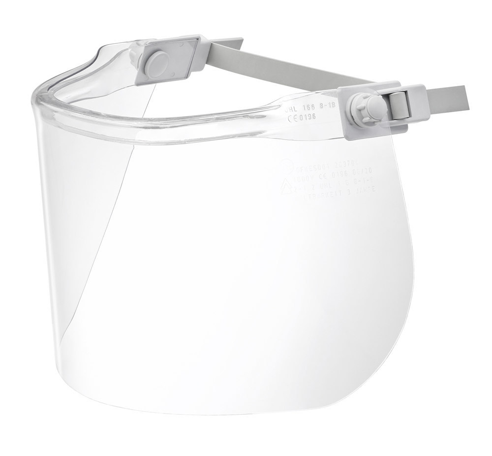 Rudolf Uhlen Elektriker-Schutzschirm PC, 460 x 200 x 1,5mm, Klasse 1 Produktbild img1 L