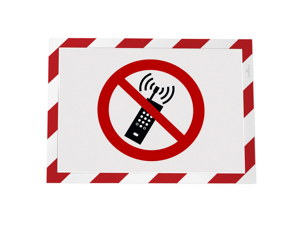 Magnetrahmen SECURITY A4 rot/weiß Produktbild img2 L