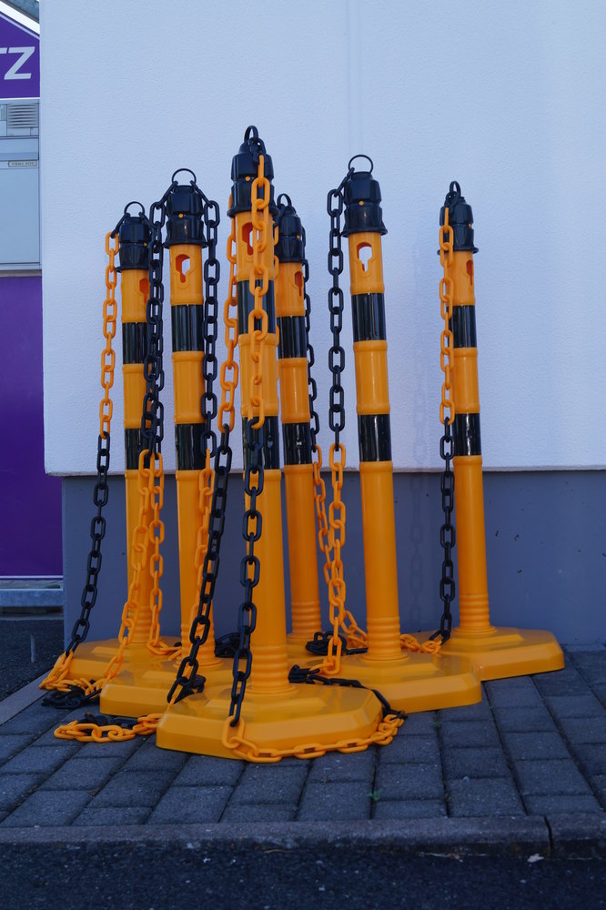 TEMKA Kettenpfosten - Set, g/s 6 Pfosten + 5xKette Produktbild img7 L