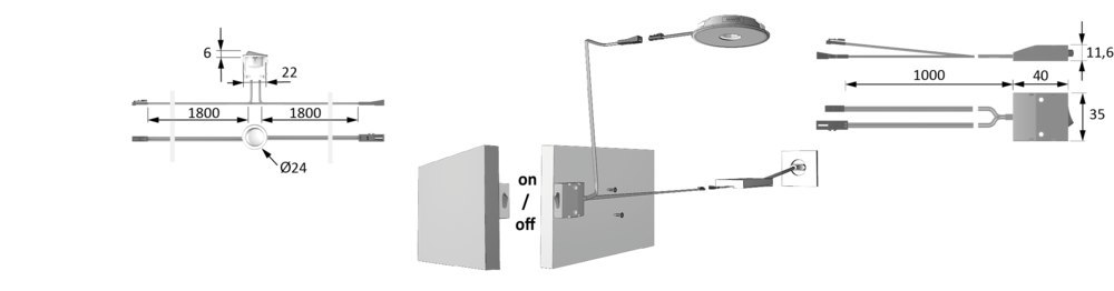 HALEMEIER Wippschalter, 12 V Produktbild img5 L