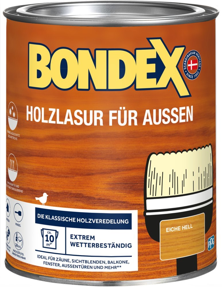 BONDEX Klassische Lasur f. Holz im Außenbereich Produktbild img1 L