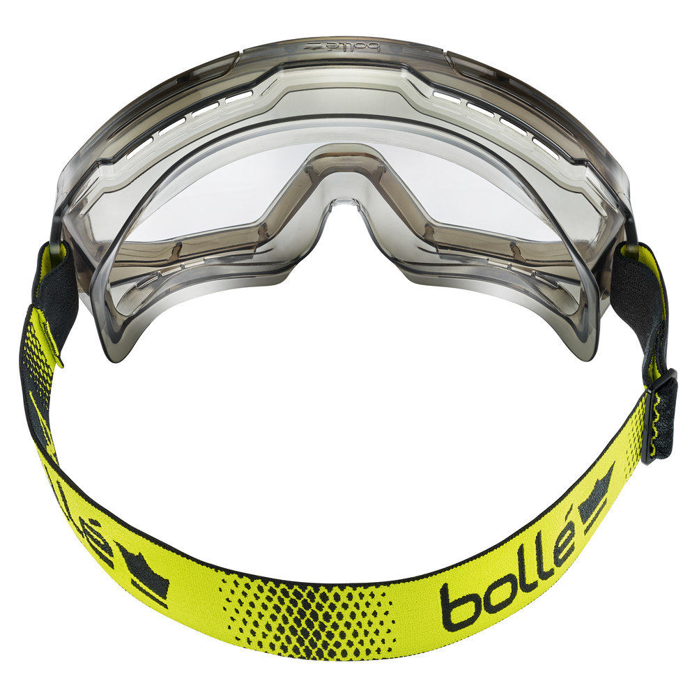 Bollé Safety Vollsichtbrille, klare PC-Scheibe, kratzfest & beschlagfrei PLATINUM Lite - Schwarz PVC Rahmen - Belüftung Produktbild img4 L