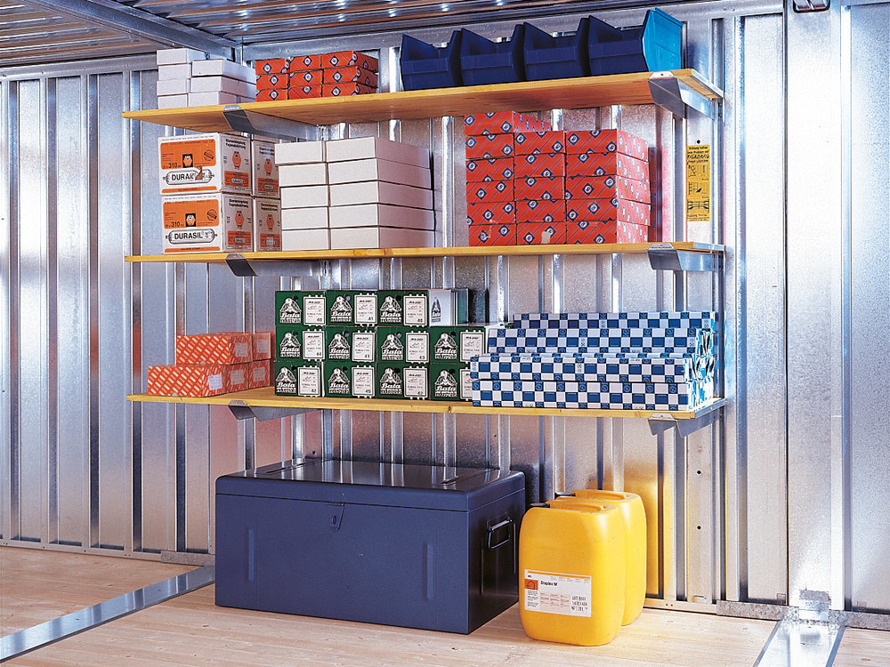 SÄBU Lagerregal für MC, 2000mm 3 Holzböden 2000 x 500mm Produktbild img1 L