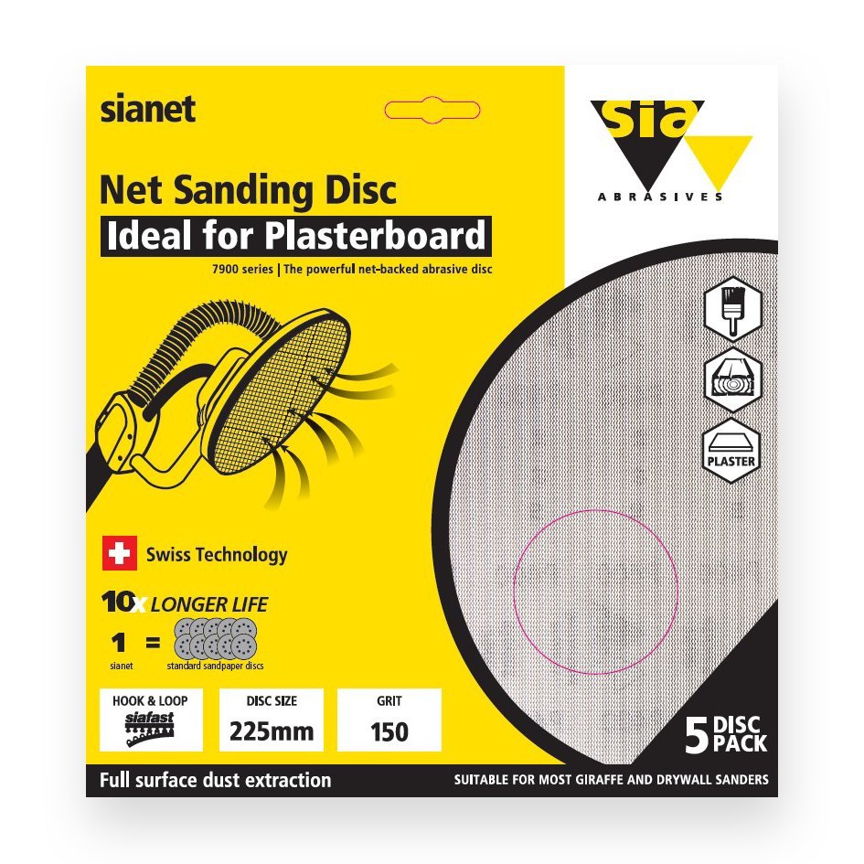 sia ABRASIVES Netzschleifscheibe sianet7900 225mm K180 Produktbild img1 L