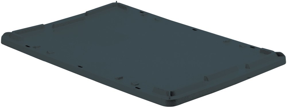 LA-KA-PE Deckel für LB/DB+M33 Drehstapelbehälter 65 l,schwarz Produktbild img1 L