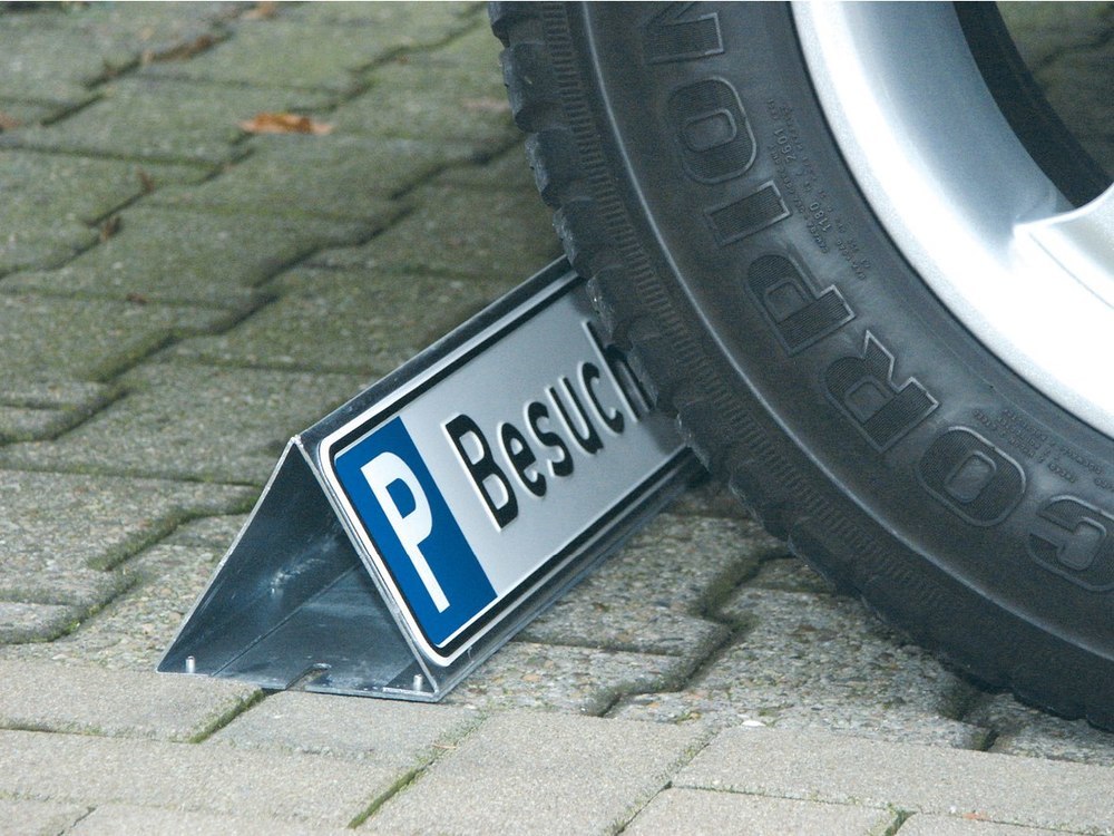 SafetyMarking Parkbegrenzung für Parkplatzschild Stahl verzinkt Produktbild img1 L