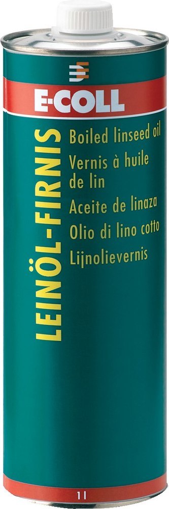 E-COLL Leinöl-Firnis silikon-/bleifrei, Anstrich- und Imprägniermittel 1L Dose Produktbild img1 L