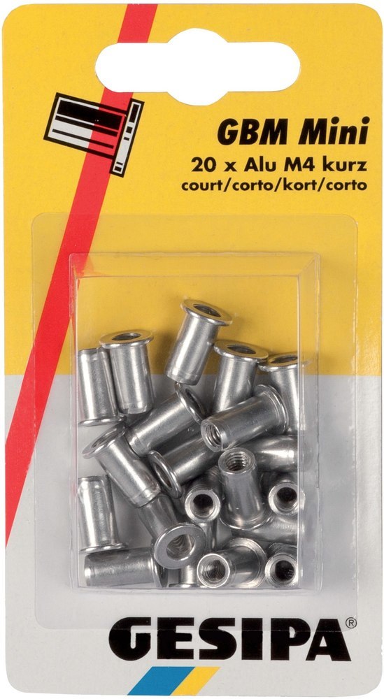 Gesipa Blindnietmutter Mini-Pack Alu, Standard, Flachrundkopf Produktbild img11 L