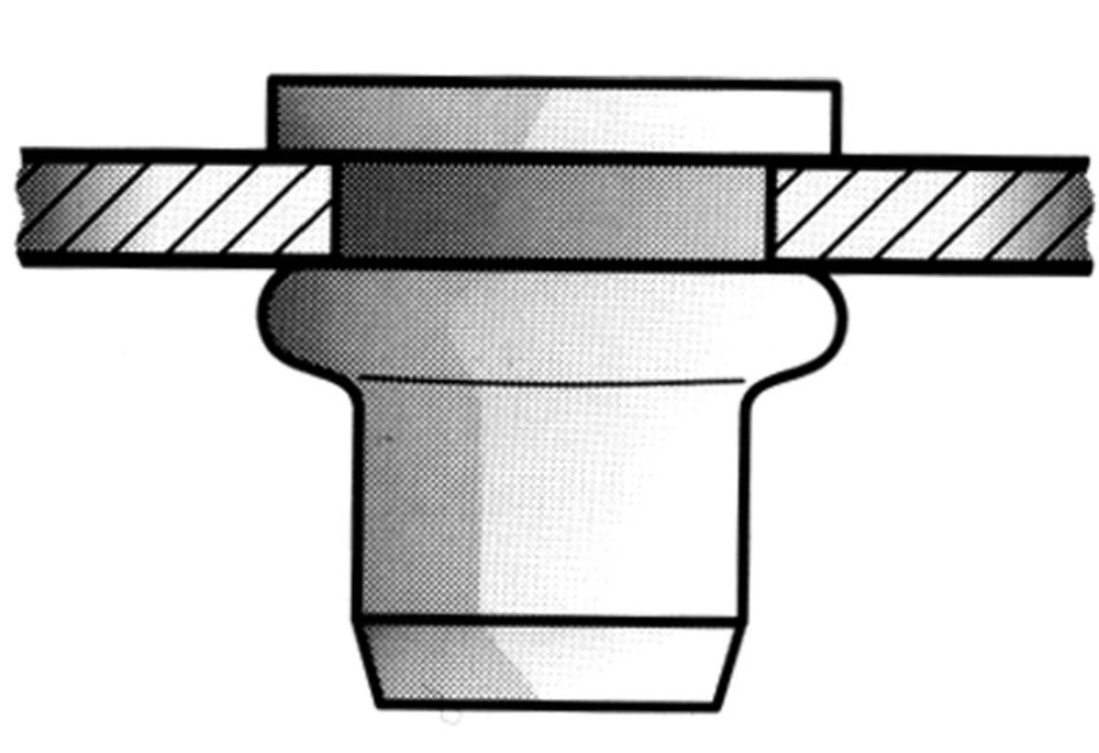 Gesipa Blindnietmutter Alu, Standard, Flachrundkopf Produktbild img9 L