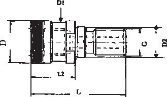 GSW Markgröningen Anzugsbolzen Ott SK40-M16 mit Bohrung Produktbild img2 L