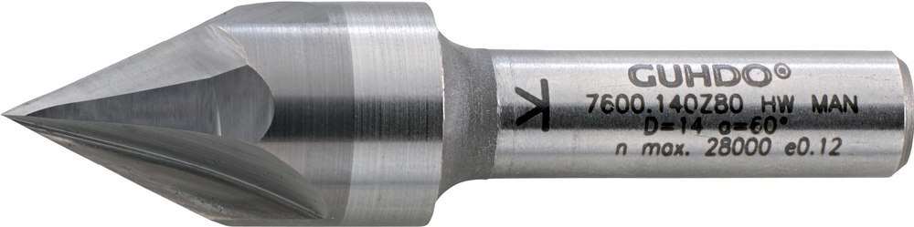 GUHDO HW-Schriftenfräser Z3 D14 60° Produktbild img1 L