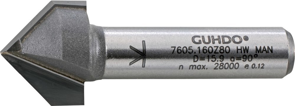 GUHDO HW-V-Nutfräser Z2 S8 D16 90° Produktbild img1 L