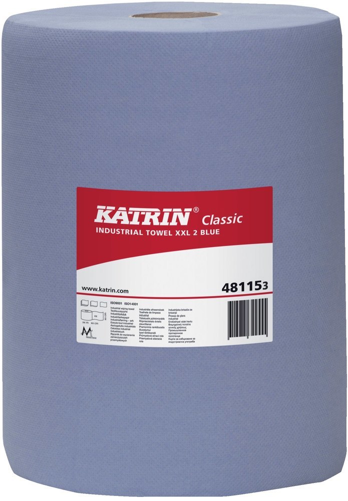 KATRIN K-Rolle blau 2-lagig 38x38cm 500 Blatt Produktbild img2 L