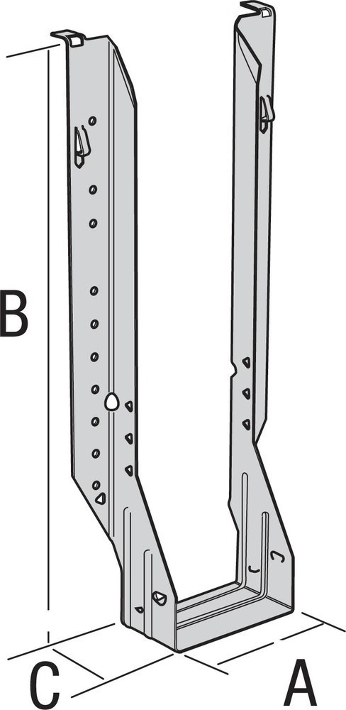 SIMPSON Strong-Tie EWP Formteil ohne Auflageschenkel, Stahl verzinkt, IUSE 399/61 Produktbild img1 L