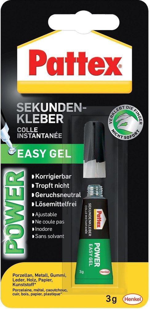Pattex Sekundenkleber Power Easy Gel 3g Produktbild img1 L