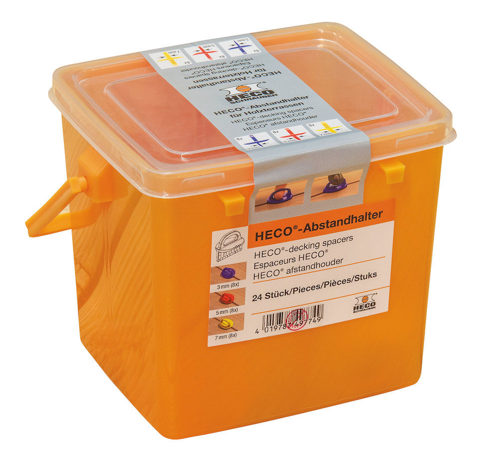 HECO Zubehör für Terrassenbau, Abstandhalter 3-5-7mm x 3mm Produktbild img1 L