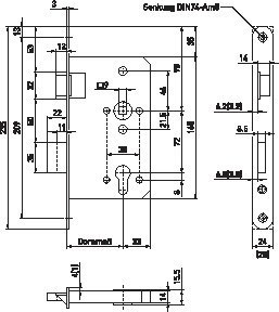 BMH FH Einsteckschloss 1000, Stahl Produktbild img2 L