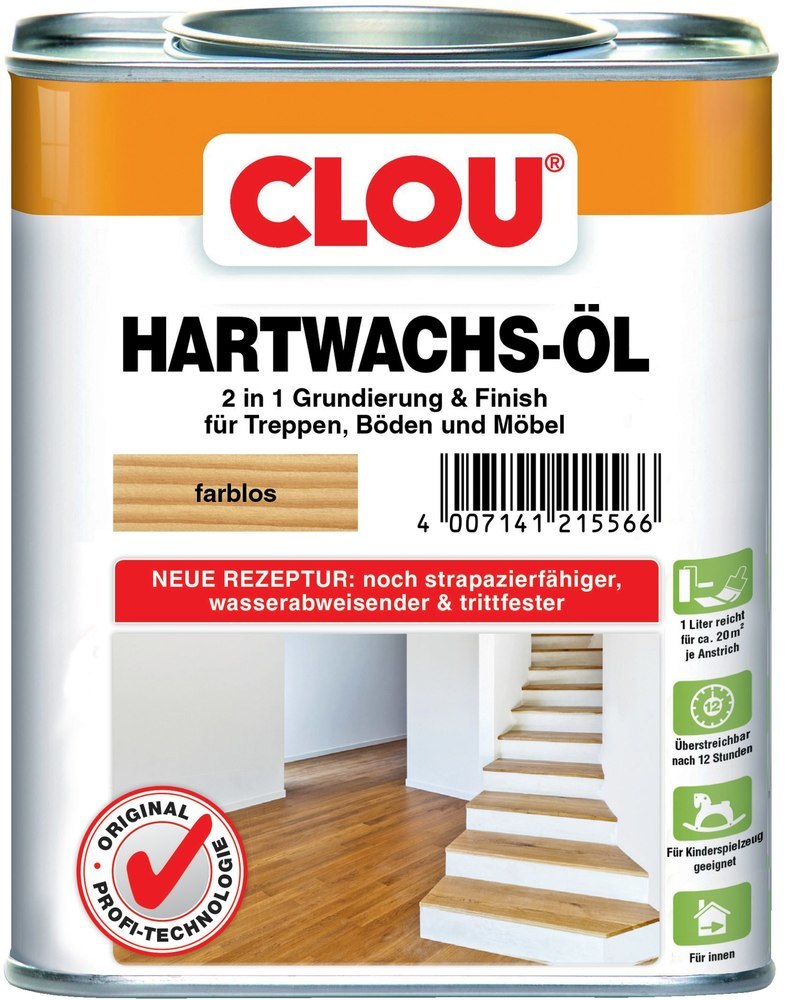 CLOU Hartwachs-Öl farblos ohne Butanonoxim Produktbild img2 L