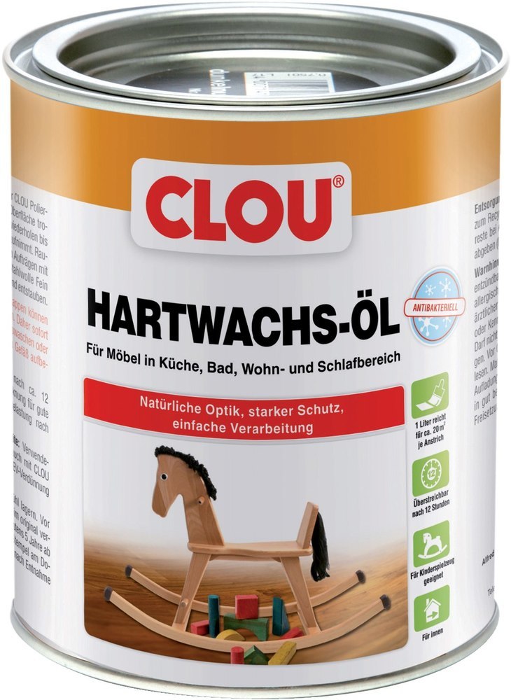 CLOU Hartwachs-Öl antibakteriell 750ml Produktbild img1 L
